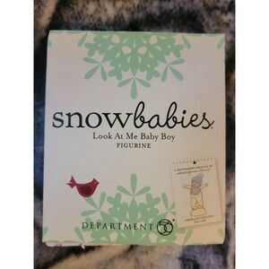 Snowbabies Look At Me Baby Boy‎ Figurine Dept 56 2012 w/ Box